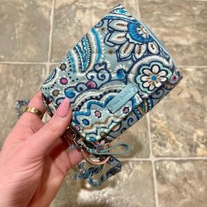 Vera Bradley lanyard with small wallet